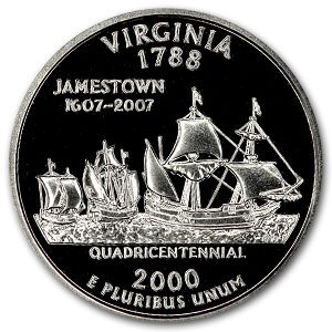 2000-S Virginia State Quarter Gem Proof