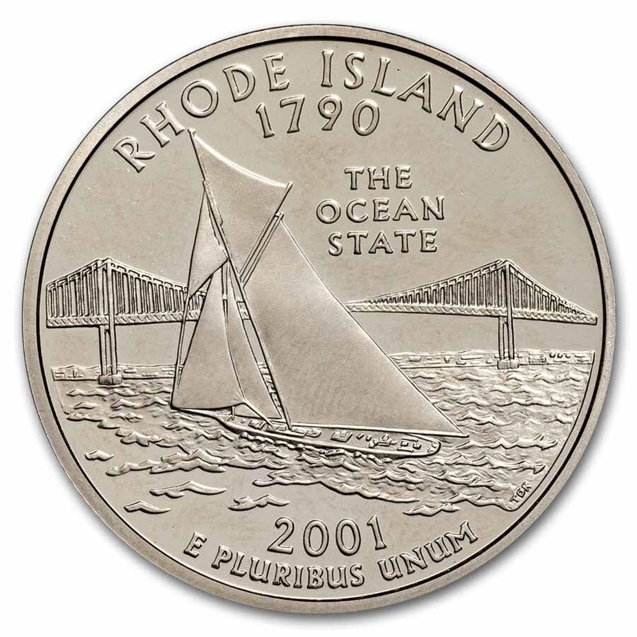 2001-S Rhode Island State Quarter Gem Proof