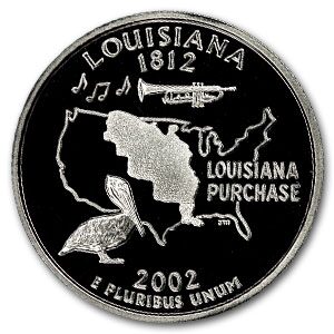 2002-S Louisiana State Quarter Gem Proof