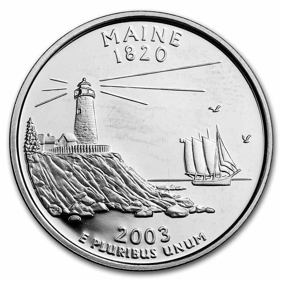 2003-S Maine State Quarter Gem Proof