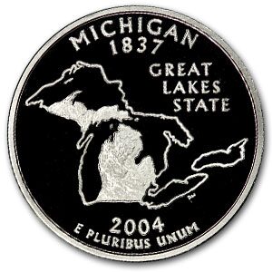 2004-S Michigan State Quarter Gem Proof