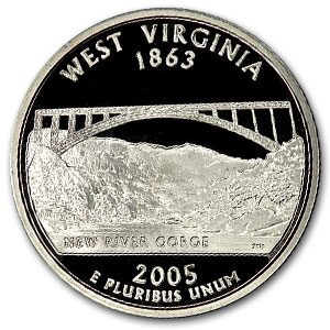 2005-S West Virginia State Quarter Gem Proof