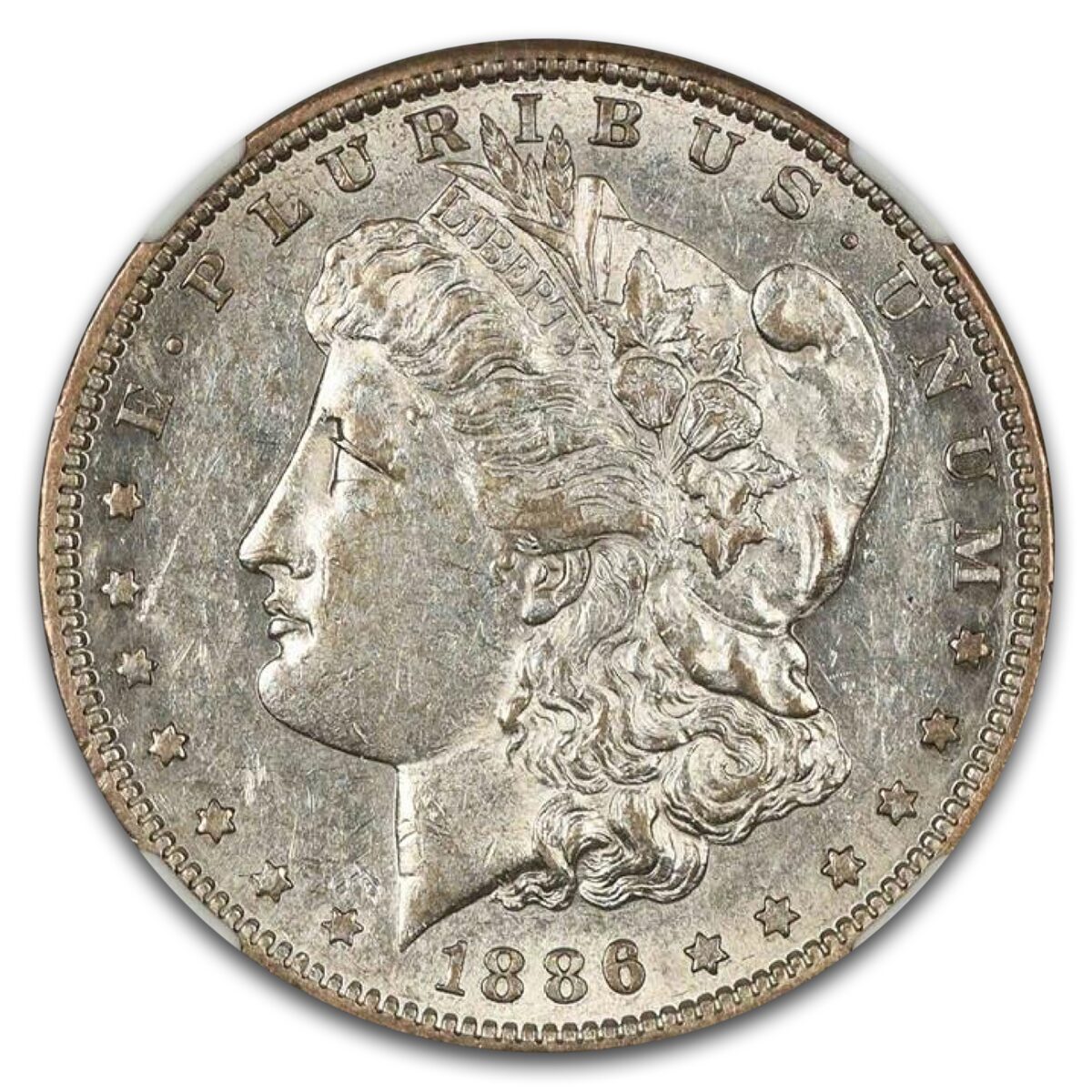 1886-S Morgan Dollar AU-55 NGC