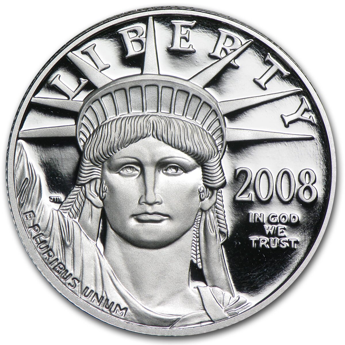 2008-W 1/2 oz Proof American Platinum Eagle (w/Box & COA)