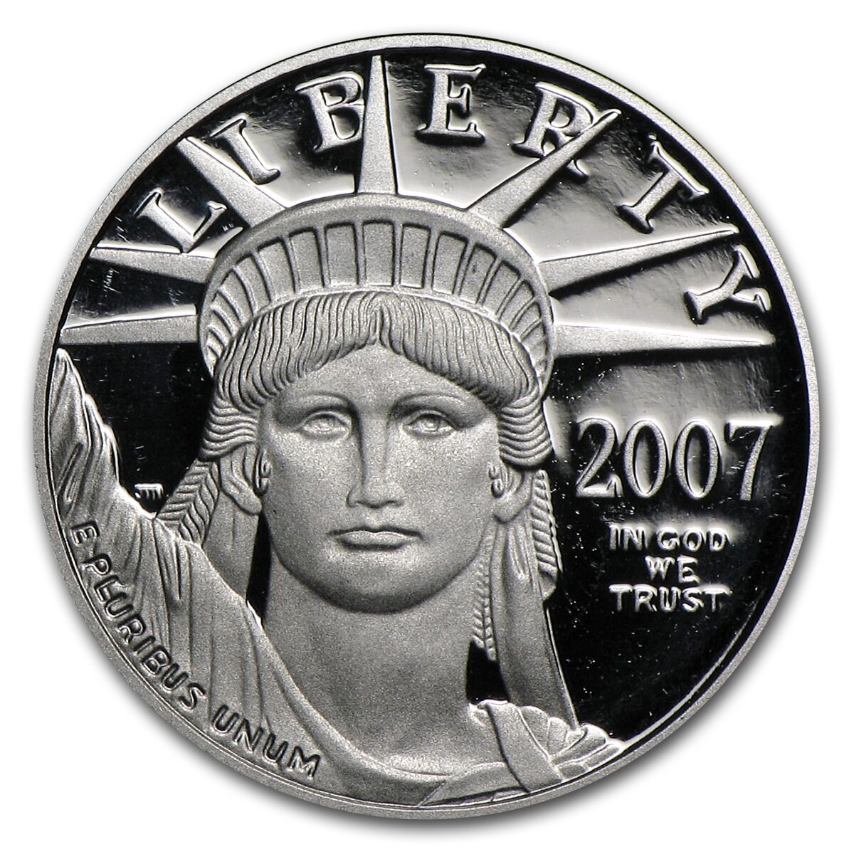 2007-W 1/10 oz Proof American Platinum Eagle (w/Box & COA)