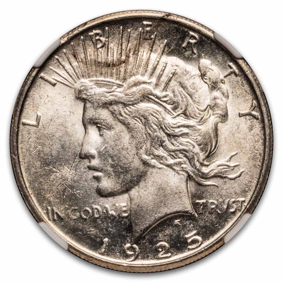 1925-S Peace Dollar MS-62 NGC