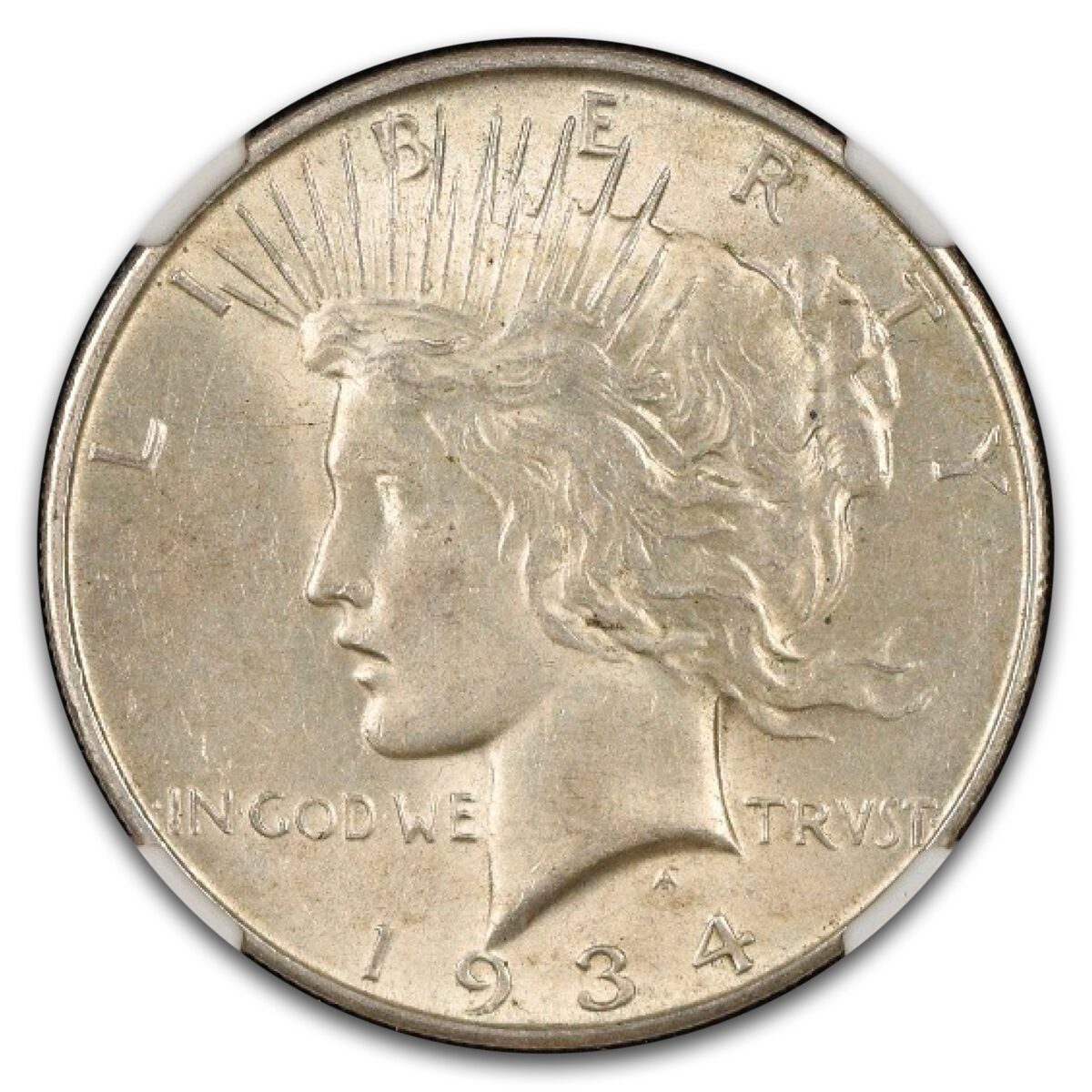 1934-D Peace Dollar AU-58 NGC
