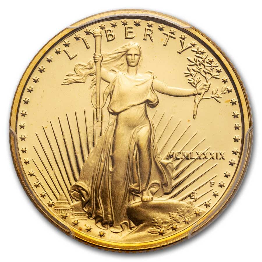 1989-P 1/4 oz Proof American Gold Eagle PR-70 DCAM PCGS