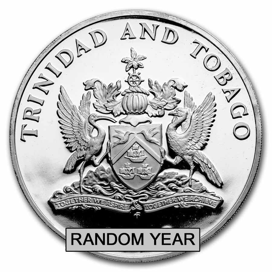 1971-1975 Trinidad & Tobago Silver $5 Proof