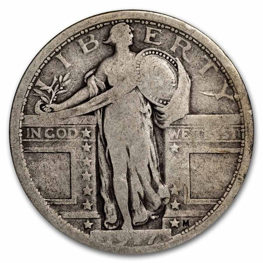 1917 Standing Liberty Quarter Type-I AG
