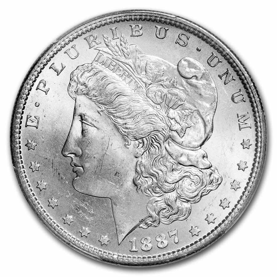 1887-S Morgan Dollar MS-64 PCGS
