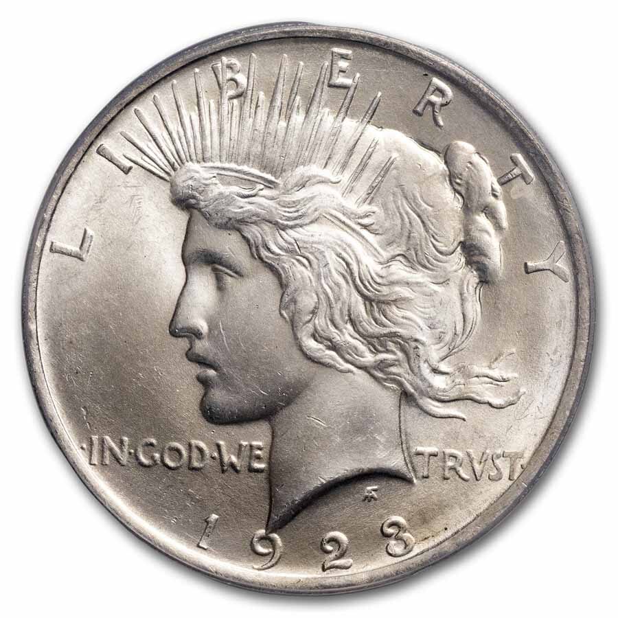 1923 Peace Dollar MS-65 PCGS