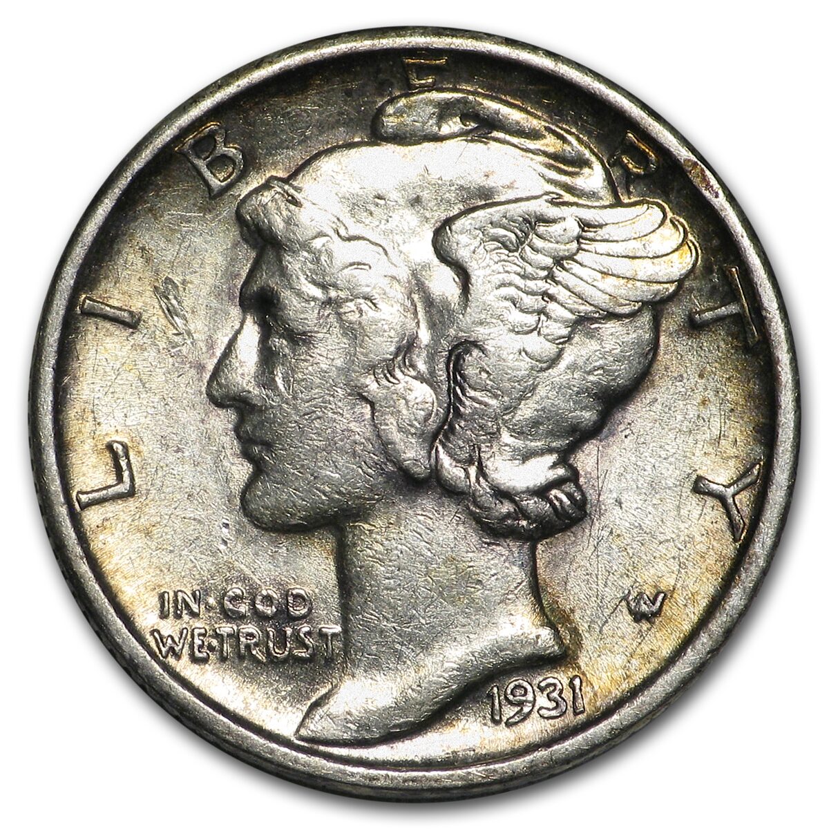 1931-S Mercury Dime AU