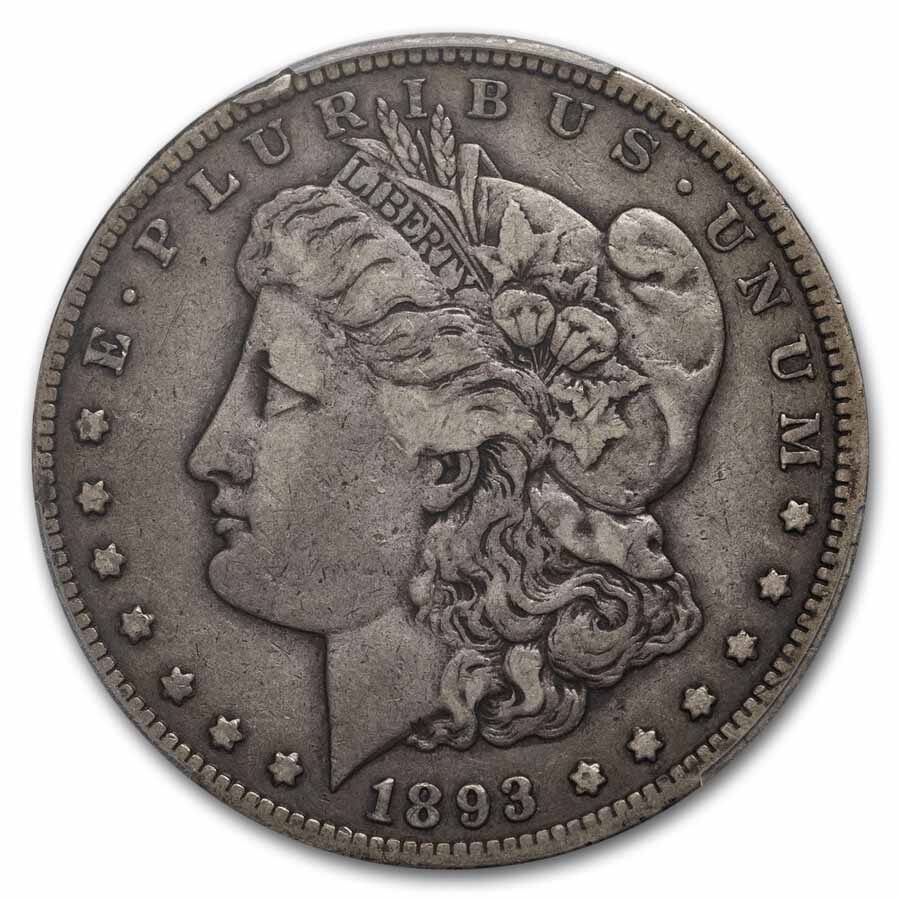 1893-CC Morgan Dollar VF-25 PCGS