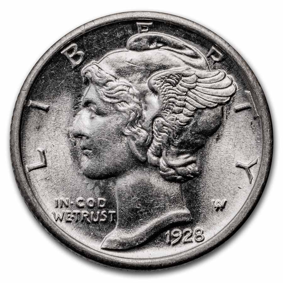 1928-S Mercury Dime BU