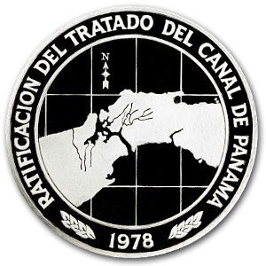 1978 Panama Silver 10 Balboas Canal Treaty Proof