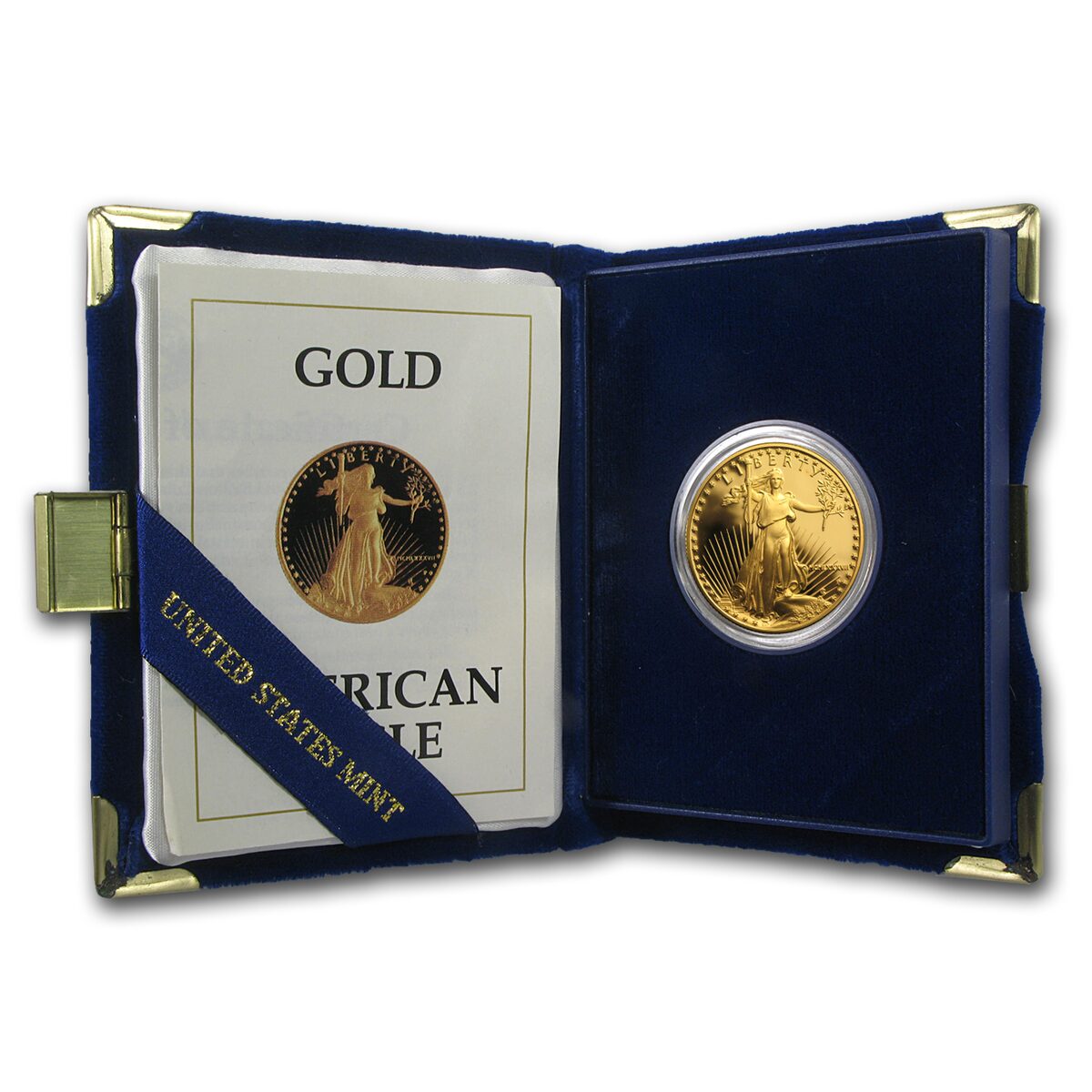 1987-P 1/2 oz Proof American Gold Eagle (w/Box & COA)