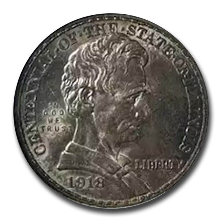1918 Lincoln Illinois Centennial Half Dollar MS-64 NGC