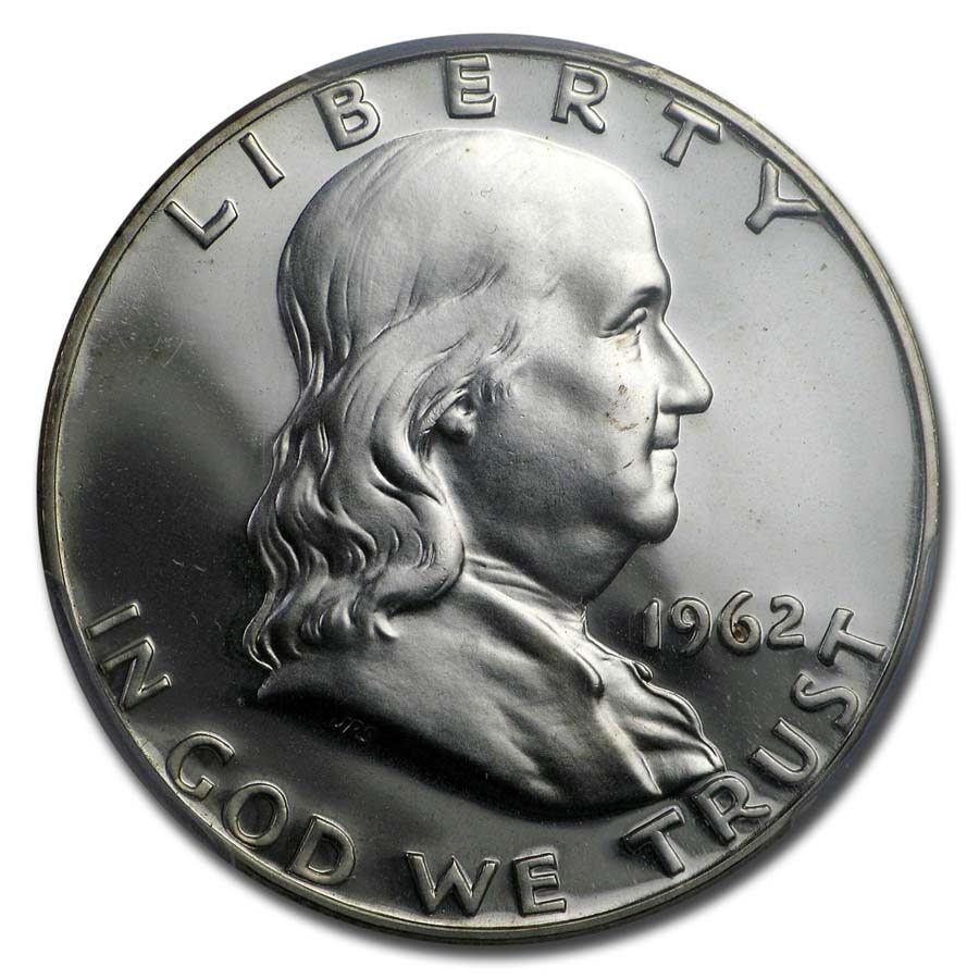 1962 Franklin Half Dollar PR-67 CAMEO PCGS