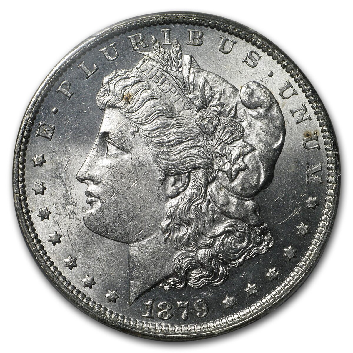 1879-O Stage Coach Silver Dollar BU PCGS