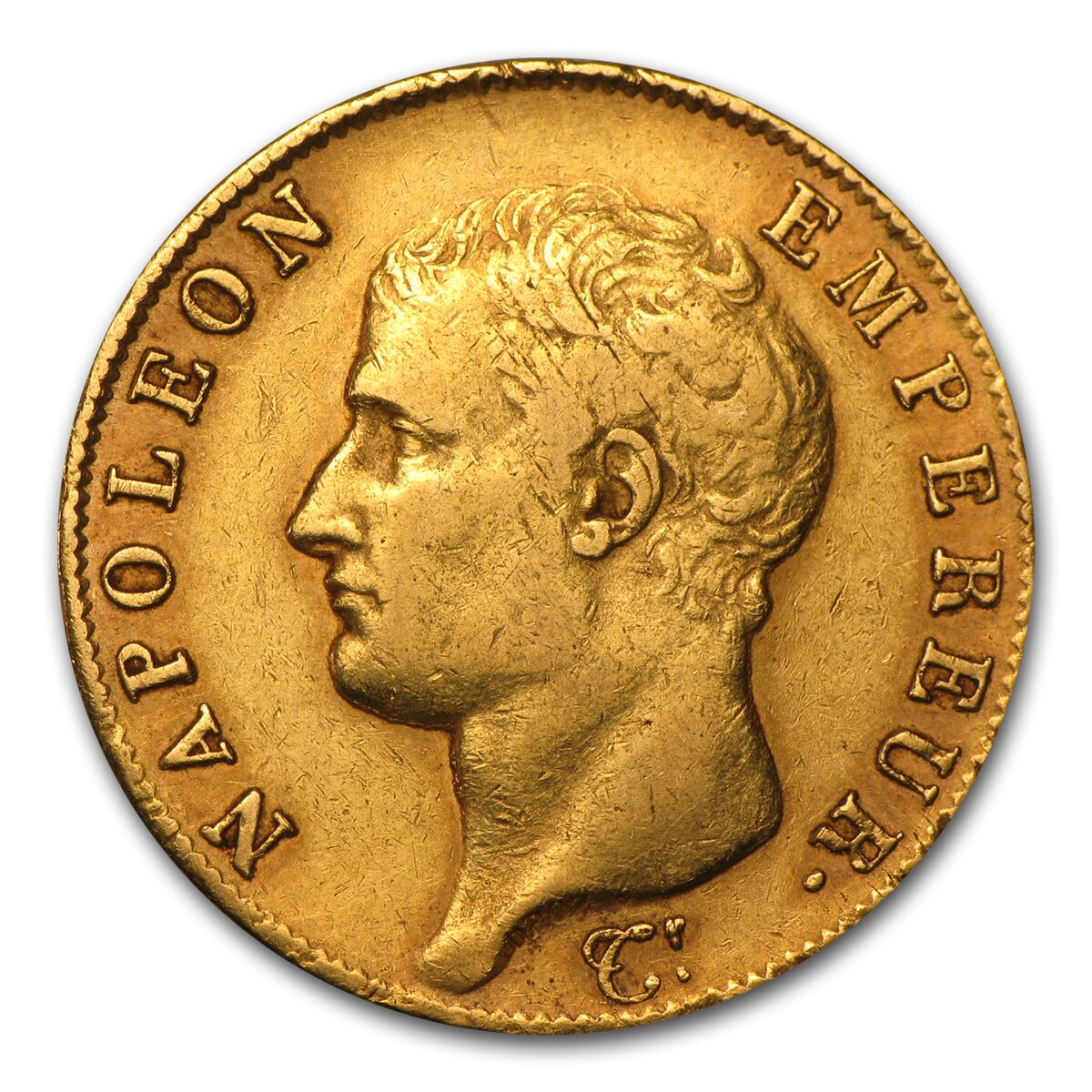 1806-1813 France Gold 40 Francs Napoleon I Avg Circ