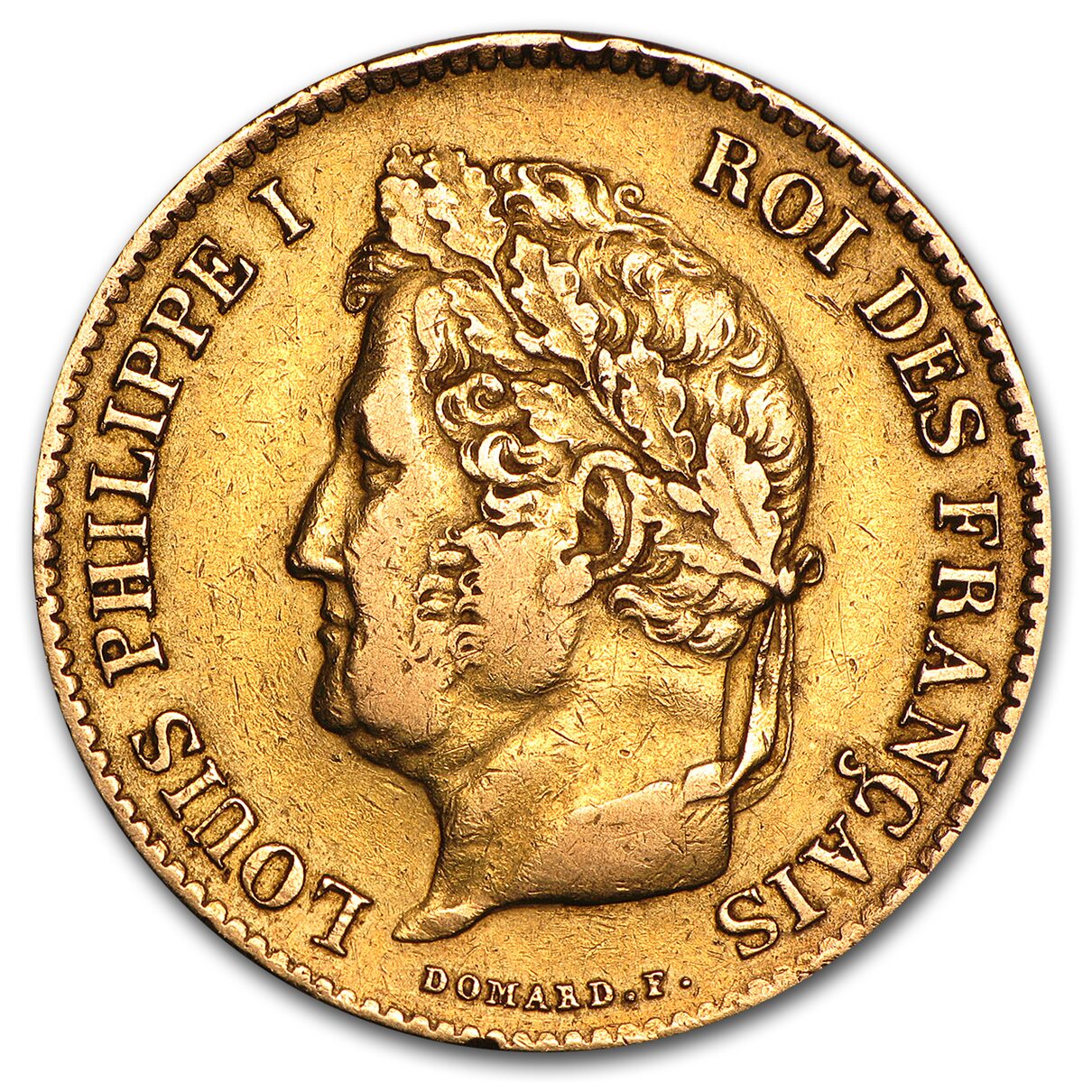 1831-1839 France Gold 40 Francs Louis Philippe I Avg Circ