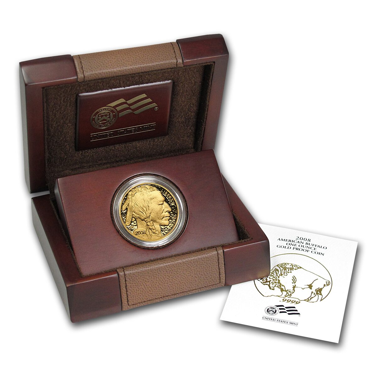 2008-W 1 oz Proof Gold Buffalo (w/Box & COA)