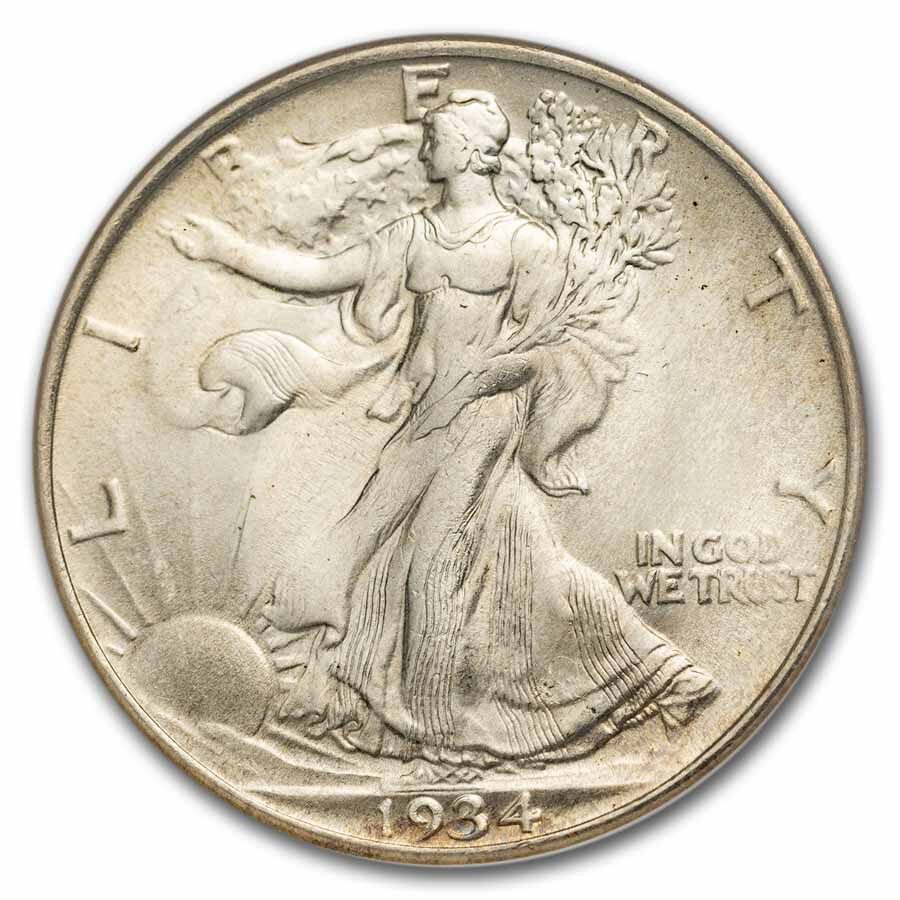1934 Walking Liberty Half Dollar MS-65 NGC
