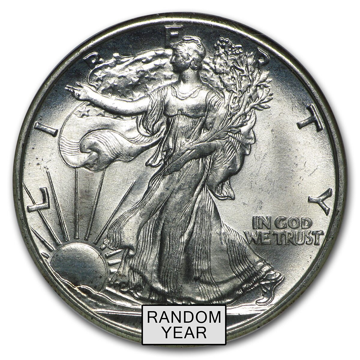1940-1947 Walking Liberty Half-Dollar MS-66 NGC (Random)