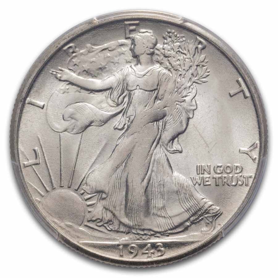 1943-S Walking Liberty Half Dollar MS-64 PCGS