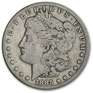 1885-CC Morgan Dollar Fine