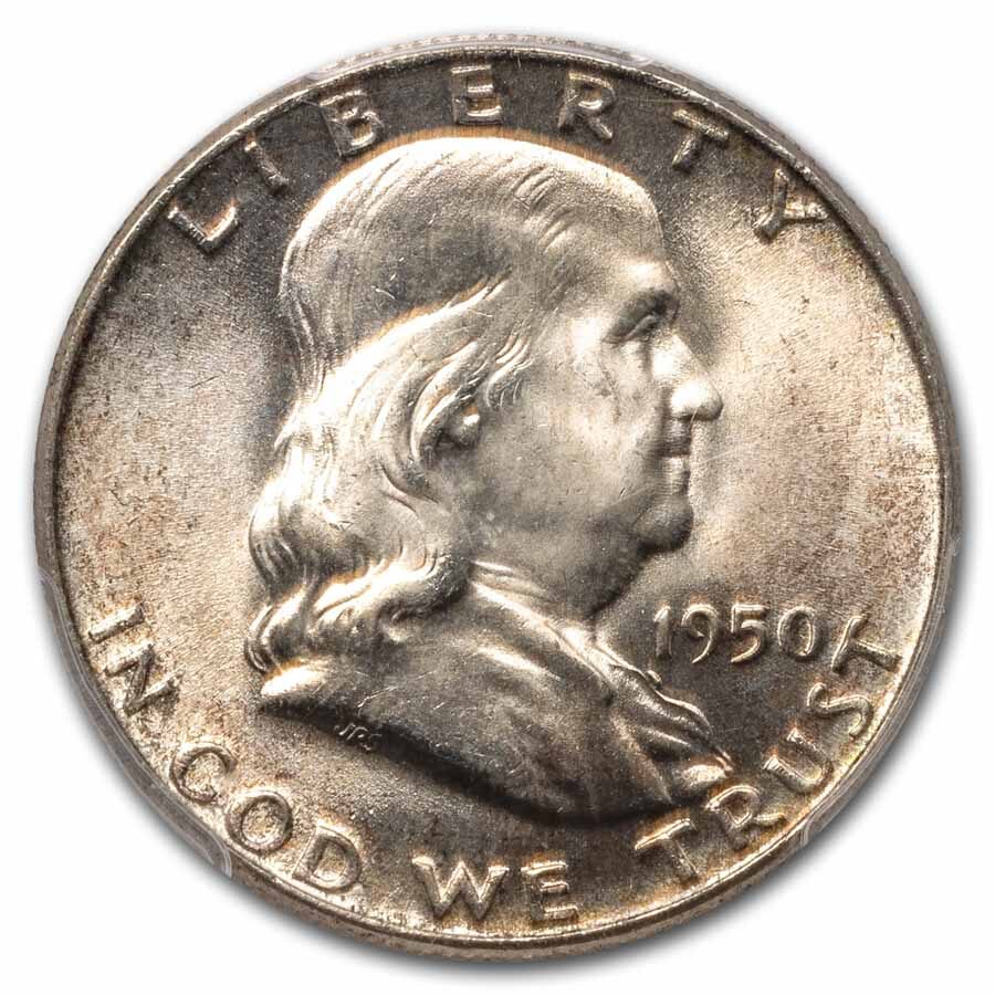 1950 Franklin Half Dollar MS-65 PCGS (FBL)