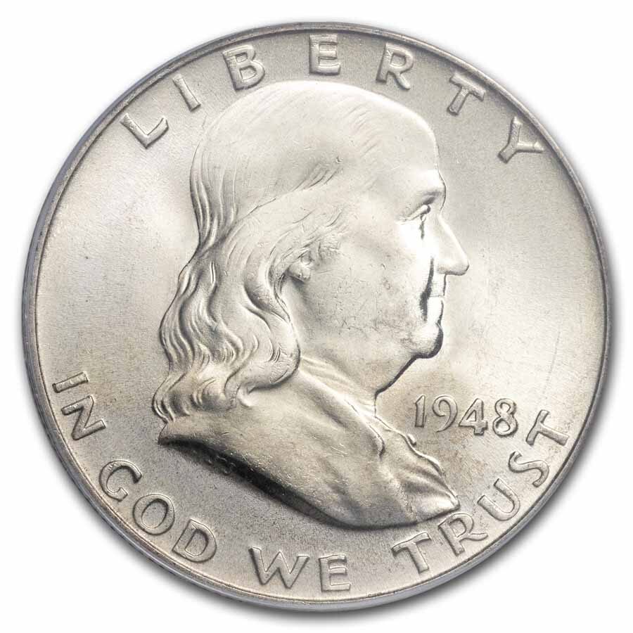 1948 Franklin Half Dollar MS-65 PCGS (FBL)