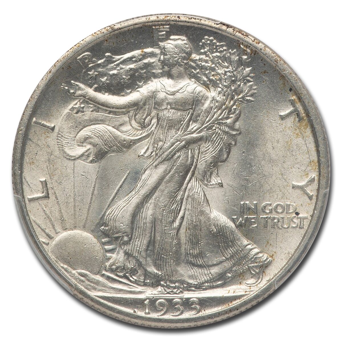 1933-S Walking Liberty Half Dollar AU-58 PCGS