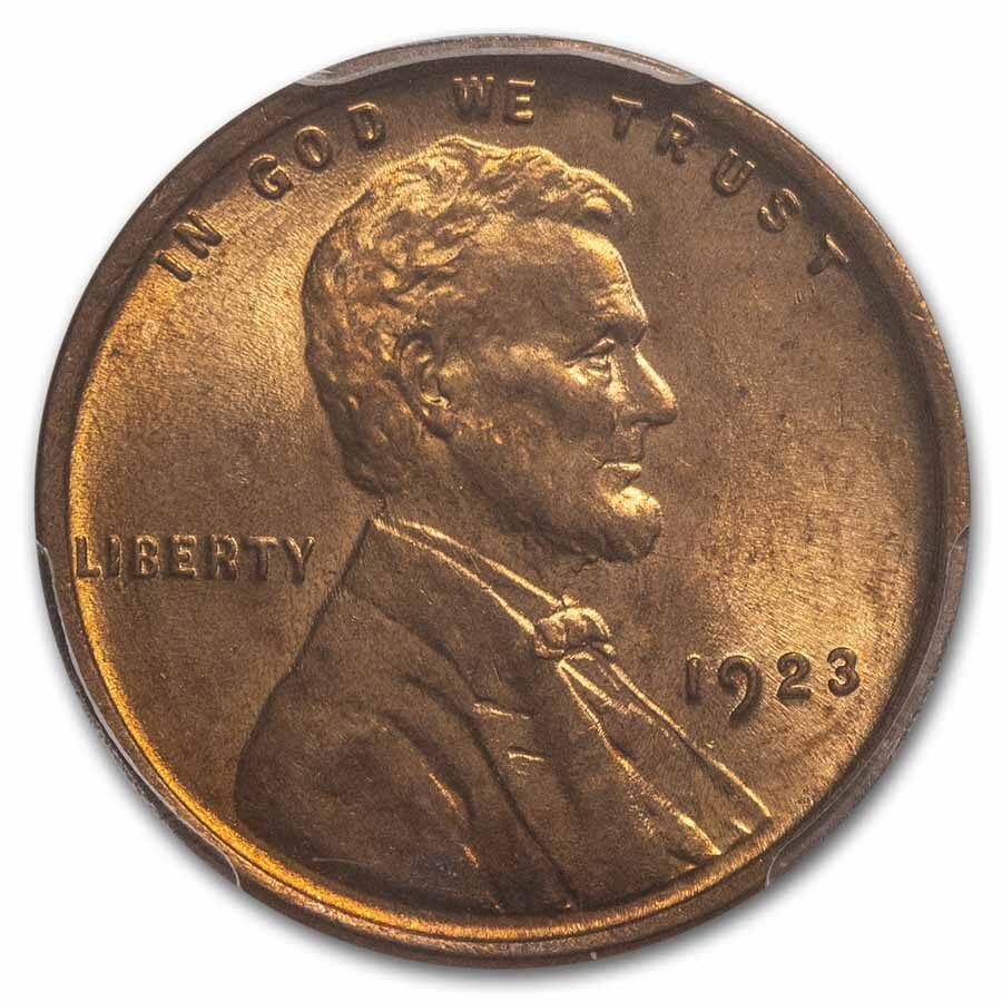 1923 Lincoln Cent MS-64 PCGS (Red)
