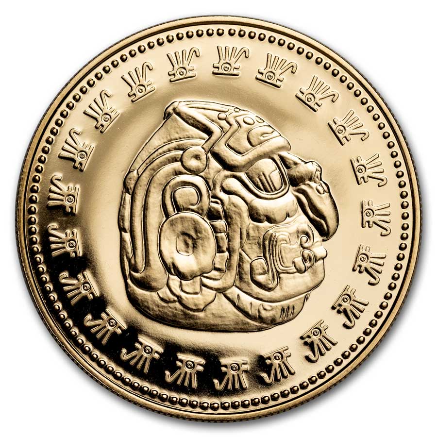 1977 Belize Proof Gold 100 Dollar Kinich Ahau
