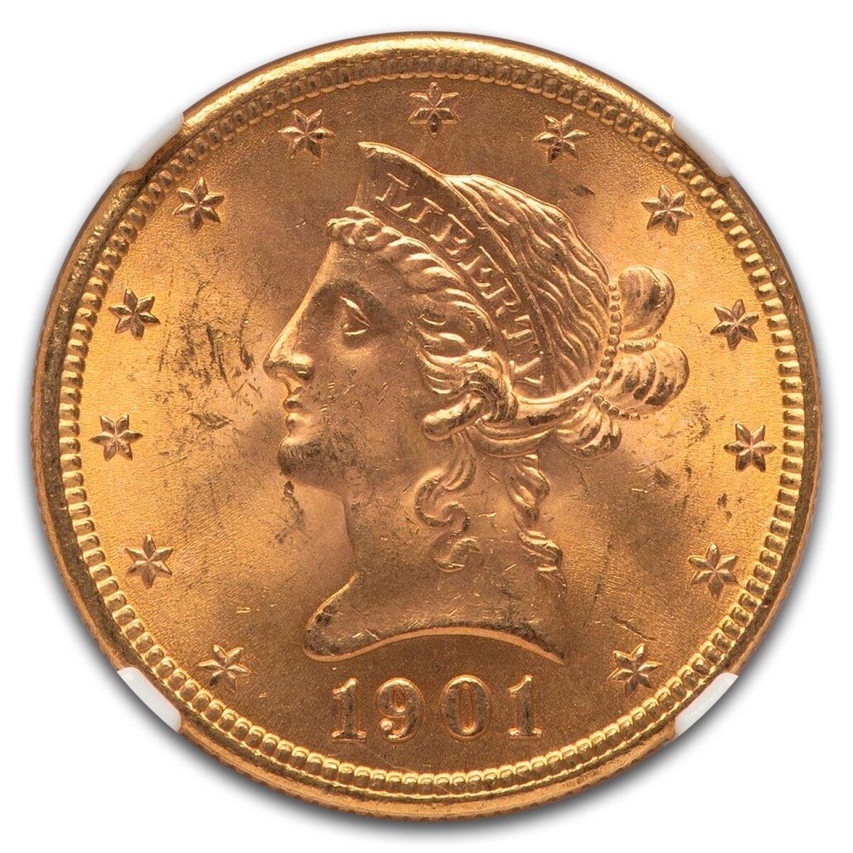 1901 $10 Liberty Gold Eagle MS-65 NGC