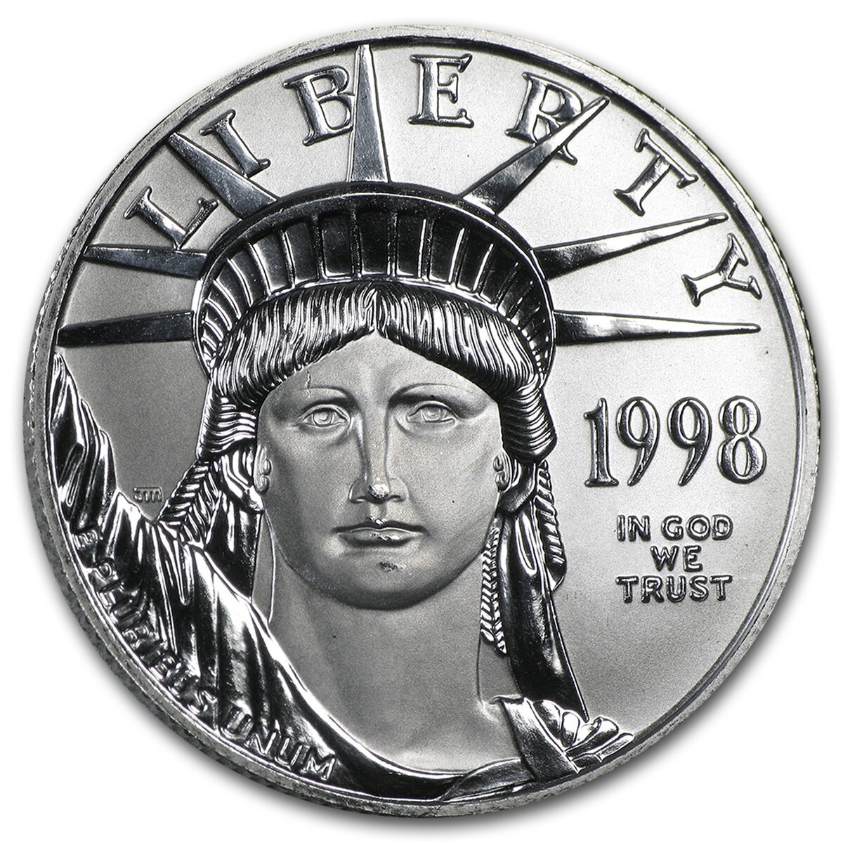 1998 1/2 oz American Platinum Eagle BU