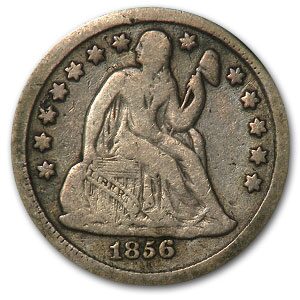 1856-O Liberty Seated Dime Fine
