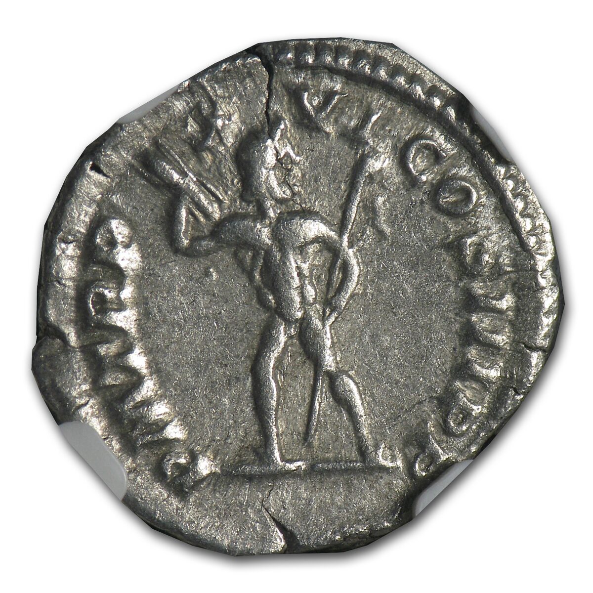 Roman Silver Denarius Septimius Severus (193-211 AD) CH XF NGC