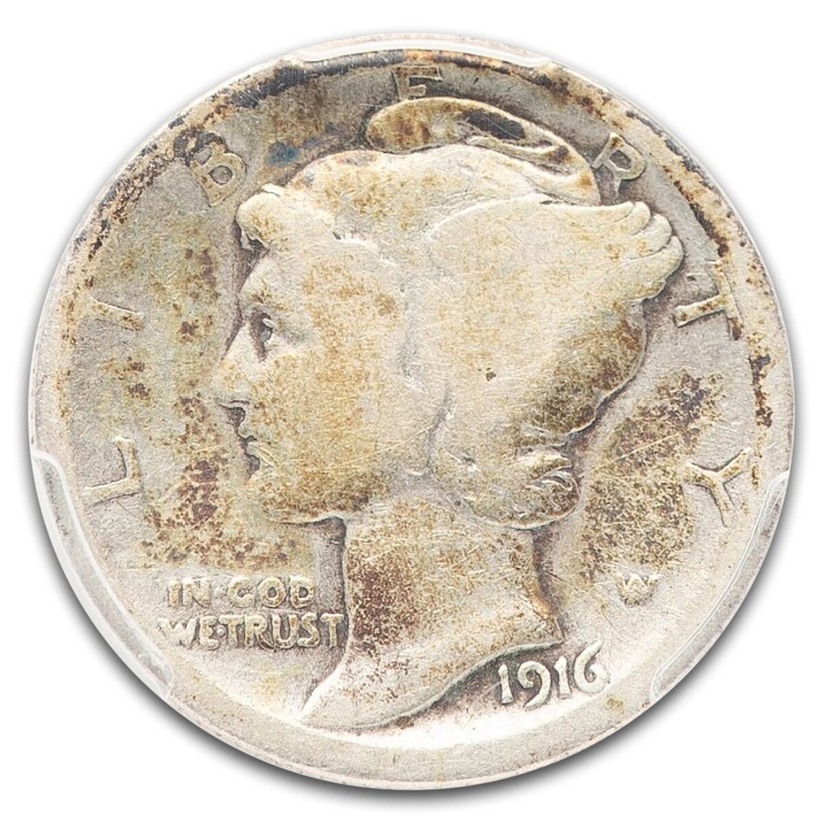 1916-D Mercury Dime Good-4 PCGS