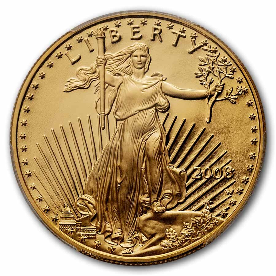 2008-W 1 oz Proof American Gold Eagle PR-70 PCGS