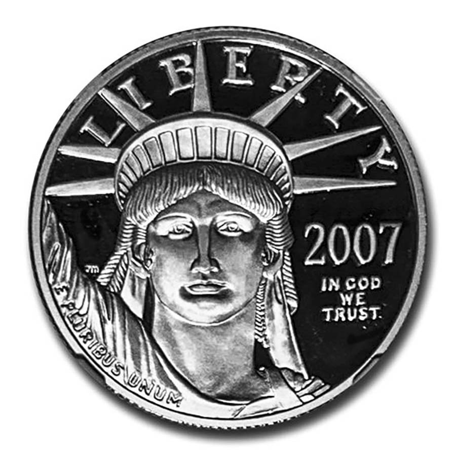 2007-W 1/2 oz Proof American Platinum Eagle PF-70 NGC (ER)