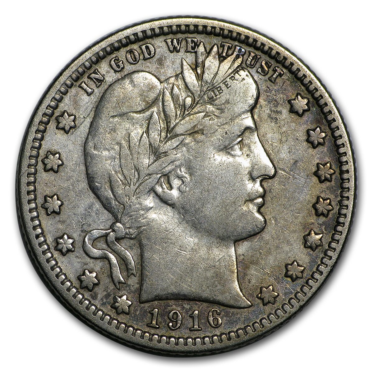1916-D Barber Quarter XF
