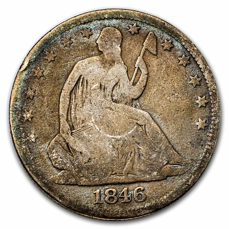 1846-O Liberty Seated Half Dollar Medium Date VG
