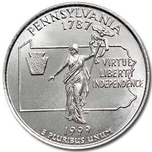 1999-P Pennsylvania State Quarter BU
