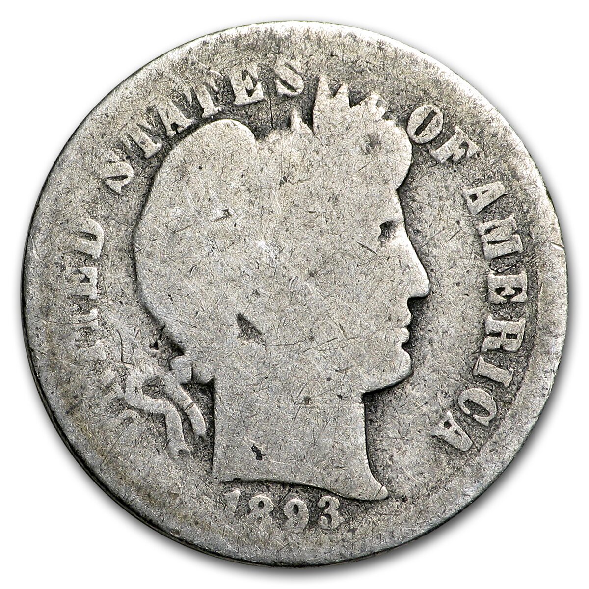 1893-O Barber Dime AG