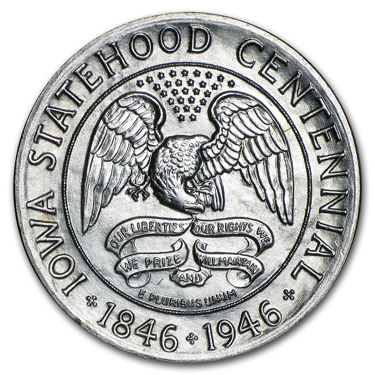 1946 Iowa Centennial Commemorative Half XF