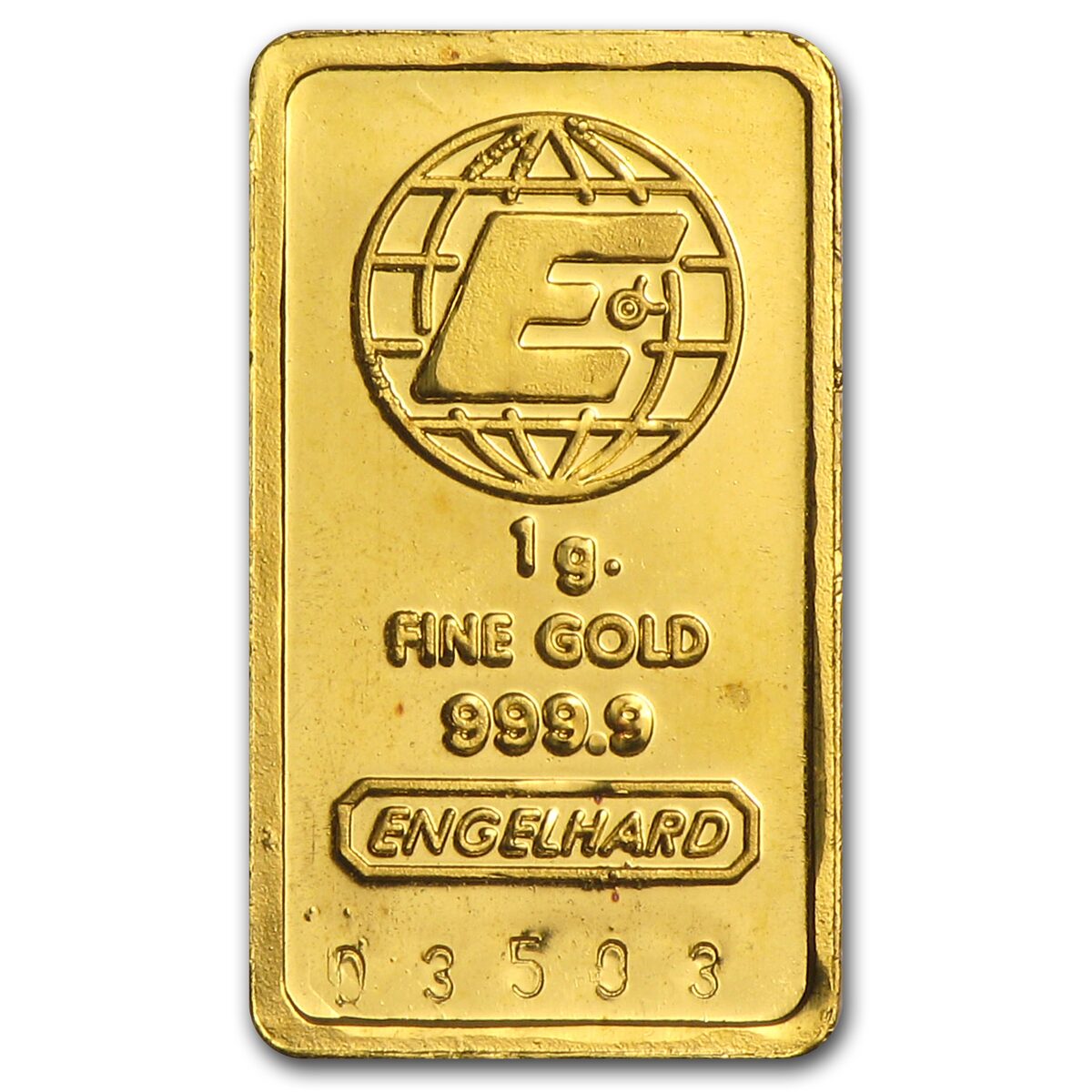 1 gram Gold Bar - Engelhard
