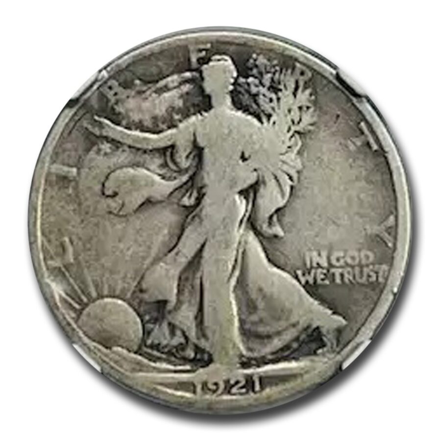 1921-D Walking Liberty Half Dollar VG-8 NGC